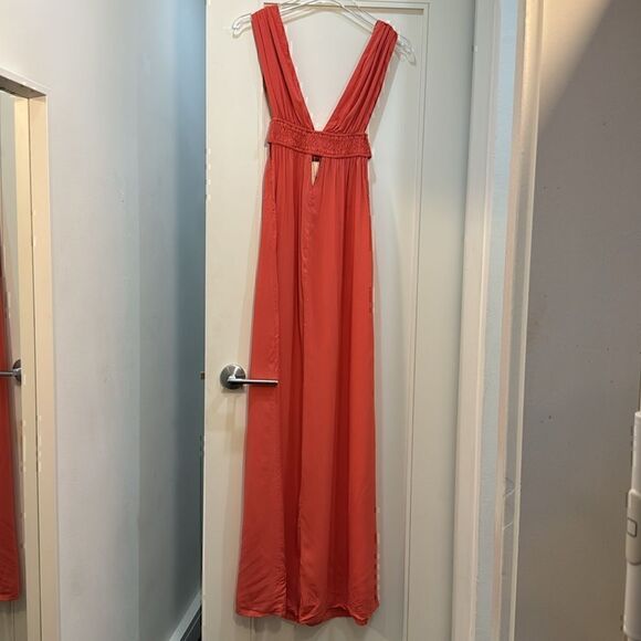 Tobi MYKONOS MAXI DRESS XS / CORAL - Picture 7 of 8